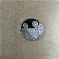 Sadat's Visit to Israel Eyewitness Platinum Mini Coin (Franklin Mint, 1977)