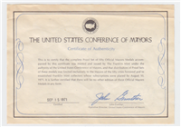 The Official Mayors Medals of the United States Conference of Mayors Medals Collection   (Franklin Mint, 1971)