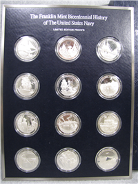 The Official Bicentennial History of the United States Navy Commemorative Medals Set  (Franklin Mint, 1975)
