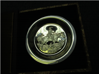 1972 Franklin Mint Sterling Silver Mountain Man by Gordon Phillips Western Artists Plate 
