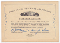 The White House Historical Association Presidential Gold Medals (Franklin Mint, 12mm, 24KT Gold)