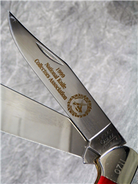 1999 Case 62100 SS Red National Knife Collectors Transition Saddlehorn