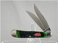 2017 Case 6254 W SS Burnt Green Jigged Bone Wharncliffe Trapper