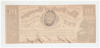 1865 $10 State of Georgia Confederate Treasury Note (Milledgeville)