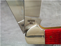 1999 Case 62100 SS Red National Knife Collectors Transition Saddlehorn