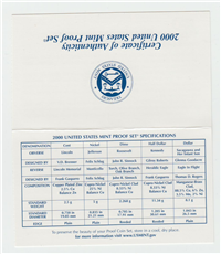 2000-s 50 State Quarters Proof Set (10 Coins)
