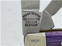 1982-1994 FIGHT'N ROOSTER Purple Stripe Celluloid Peanut