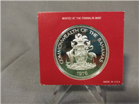 BAHAMAS ISLANDS 1976  $10 Ten Dollars Proof    Silver Coin KM 76a