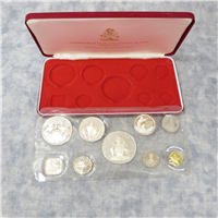 BAHAMAS ISLANDS 1973 9 Coin Silver Proof Set KM PS8