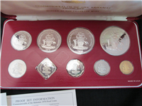 BAHAMAS ISLANDS 1978  9-Coin Silver Proof Set  KM PS18