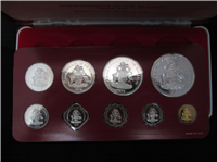 BAHAMAS ISLANDS 1979  9-Coin Silver Proof Set    KM PS19