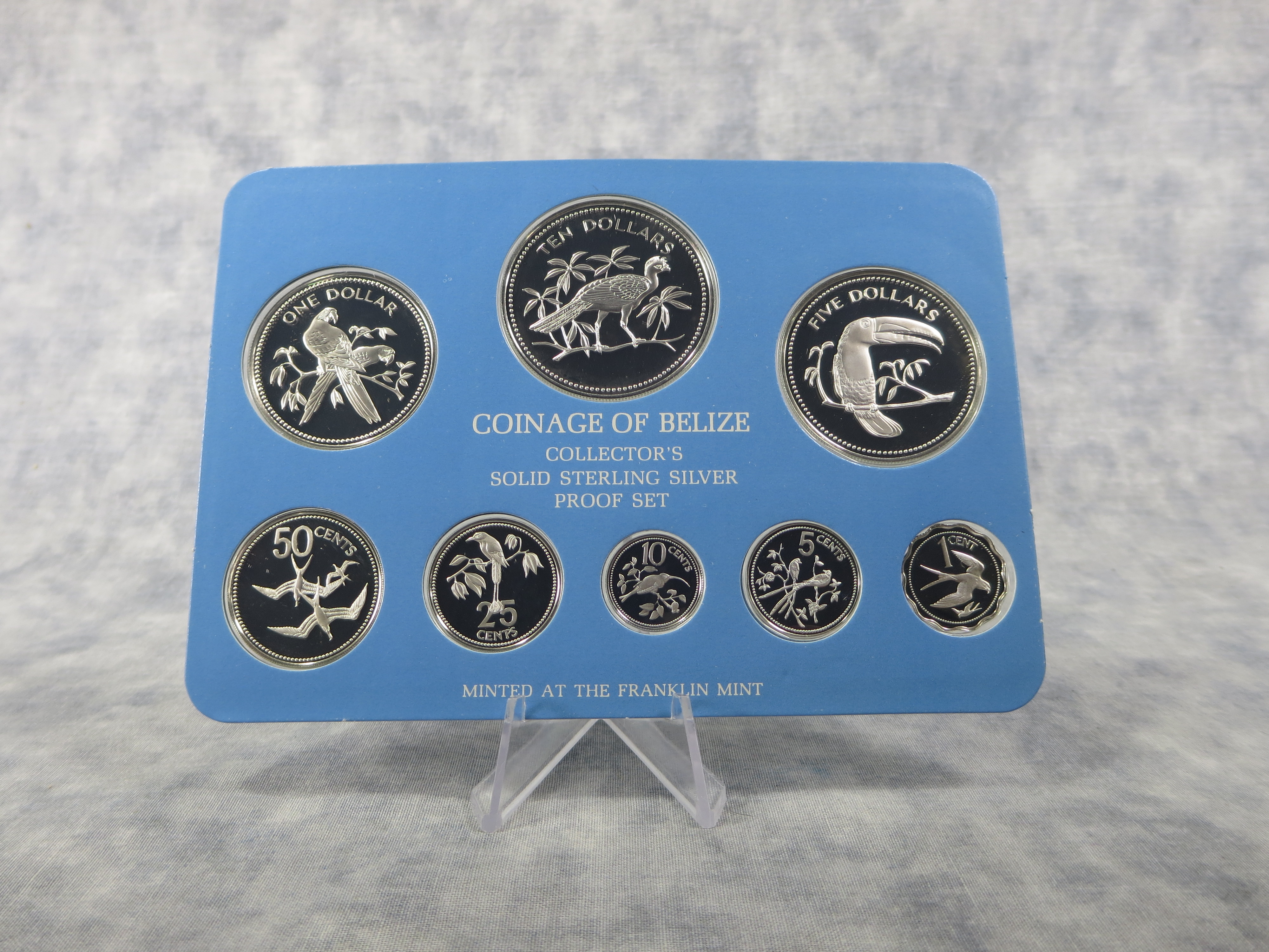 How much is BELIZE 8 Coin Collector's Solid Sterling Silver Proof Set ...
