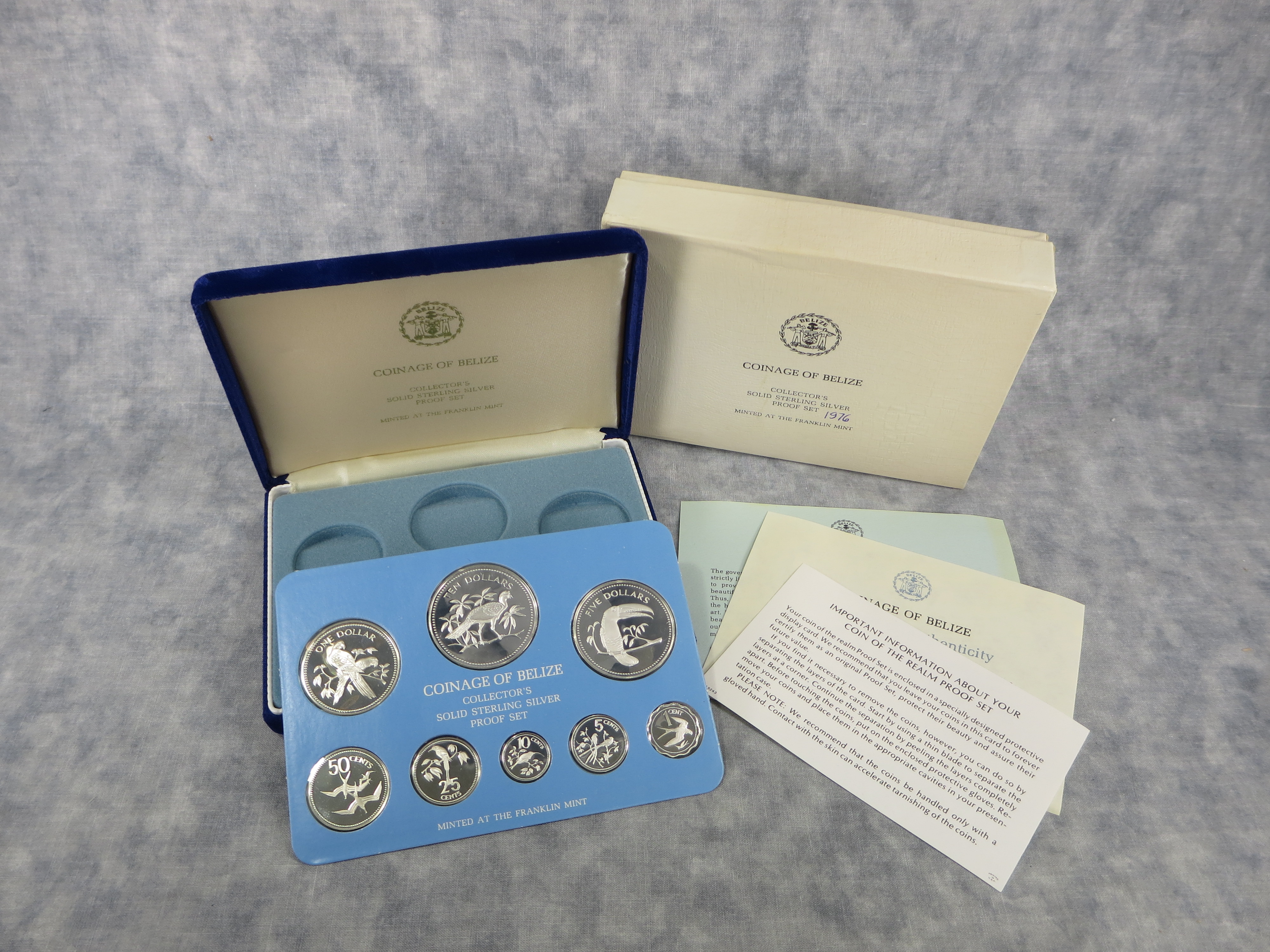 How much is BELIZE 8 Coin Collector's Solid Sterling Silver Proof Set ...