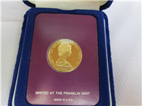 BRITISH VIRGIN ISLANDS $100 Gold Coin Proof (Franklin Mint, 1980)