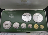 GUYANA 1976 8 Coins Proof Set 