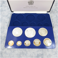 JAMAICA 1975 8 Coins Proof Set  KM PS12