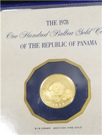 KM-56 1978 Panama  100 Balboas Proof