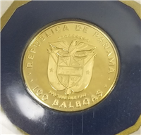 KM-56 1978 Panama  100 Balboas Proof