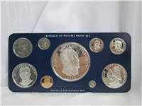 1976 Panama  9-coin Proof Set