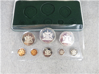 TRINIDAD AND TOBAGO 1973 8 Coin 10th Anniversary Silver Proof Set