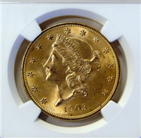 1903S  $20 Gold Liberty Head    