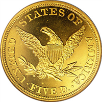 1859C  $5 Gold Liberty Head    