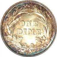 USA 1893O  Barber Dime