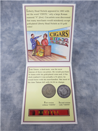 Liberty "Racketeer" Nickel Without CENTS  (US Mint, 1883)