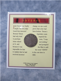 Liberty "Racketeer" Nickel Without CENTS  (US Mint, 1883)