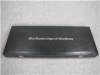 1972 Franklin Mint 12 Twelve Days Of Christmas Sterling Silver Spoons 