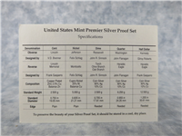 1992-s Premier Silver Proof Set (5 coins)
