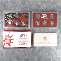 2004-s 50 State Quarters Silver Proof Set (red box 11 coins)