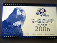 2006-s 50 State Quarters Proof Set (blue box 5 coins)
