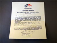 2006-s 50 State Quarters Proof Set (blue box 5 coins)