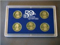 2006-s 50 State Quarters Proof Set (blue box 5 coins)