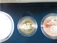 1995 Civil War Battlefield Gold Silver 3 Coin Proof Set