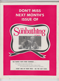 MODERN SUNBATHING  Vol. 27 No. 6-121    (Diamond, June, 1957) 