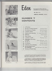 EDEN QUARTERLY  #7    (Outdoor Amercian Corp., 1961) 