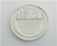 1973 Wittnauer Mint Skylab Commemorative Silver Medal 