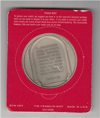 The Parables of Jesus Medals Collection by Pietro Montana   (Franklin Mint, 1974)