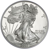 2003-W American Eagle Proof Silver Dollar