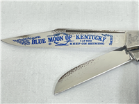 1982-1994 FIGHT'N ROOSTER Blue Mosiac Celluloid BLUE MOON OF KENTUCKY Stockman