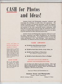 AMATEUR SCREEN AND PHOTOGRAPHY  Vol. 10 #1    (Camerarts Publishing, December, 1954) 