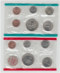 1972 Uncirculated Set (white envelope 11 coins)