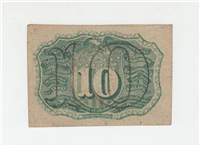 (Fr-1244)  1863 10 Cents Fractional Currency Note