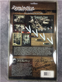 REMINGTON  Sportsman "PRIDE" Jigged Bone Trapper Knife & Signed Art Print NEW