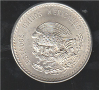 MEXICO 5 Cinco Pesos CUAUHTEMOC Silver Coin  (Mexico, 1948)