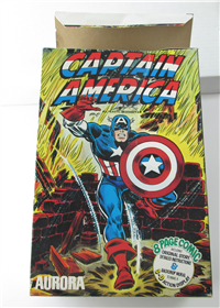 CAPTAIN AMERICA   Plastic Model Kit    (Aurora Comic Scenes #192, 1974)