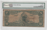 (Fr-619)  1902 $10 National Bank Currency  (Vernon/McClung, BLUE SEAL)