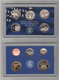 2000-s 50 State Quarters Proof Set (10 Coins)